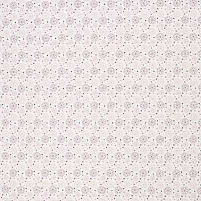 Baumwolle | BELLE Eiskristall | Weiß Bordeaux